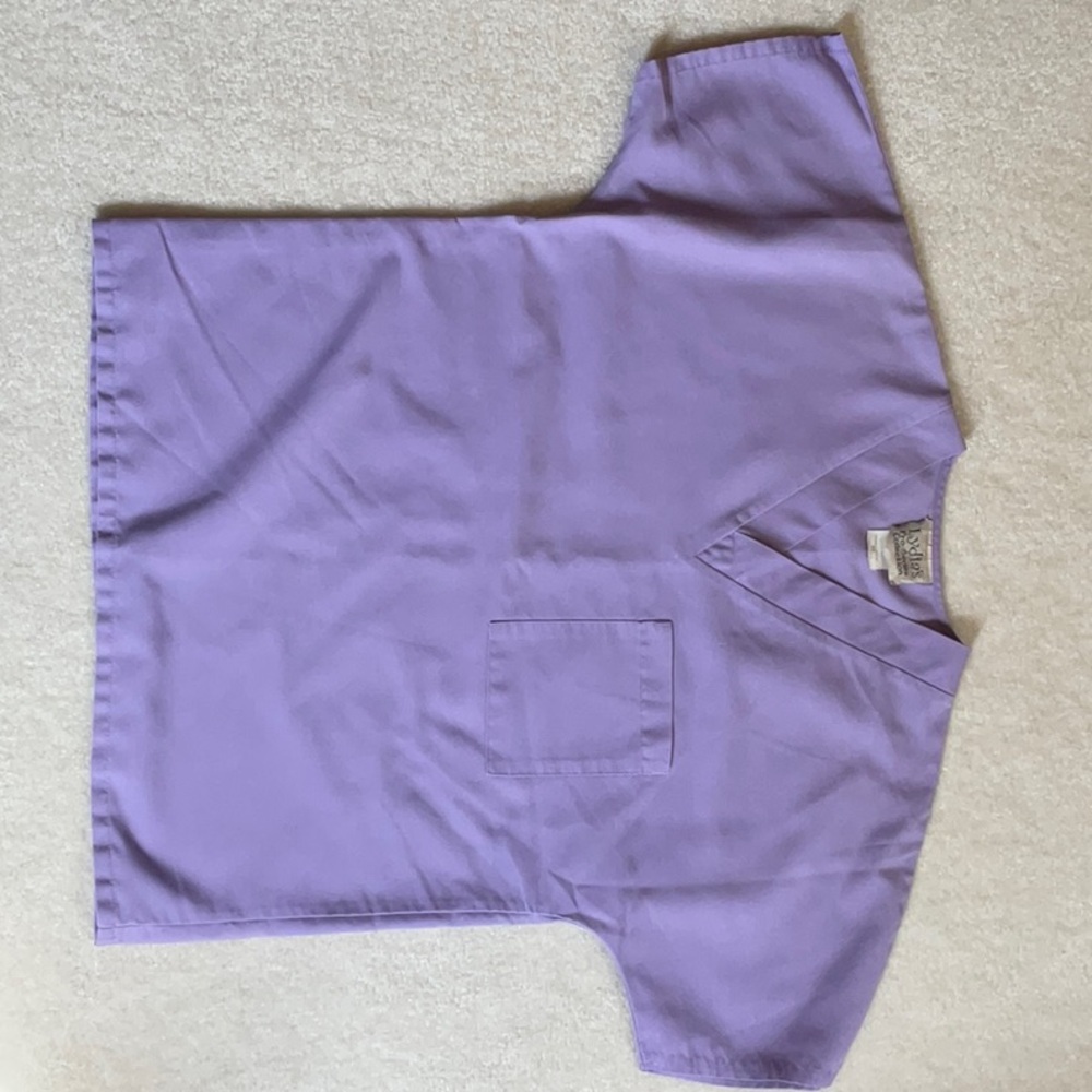 Purple/lavender scrub top xs